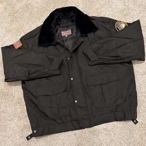 Rare 90s Tuff Guard Heavy Duty Utility Jacket | Black | 2XL